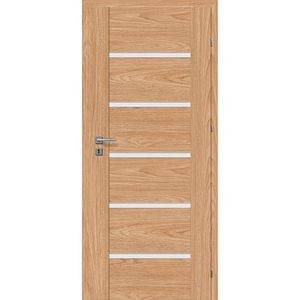 Usa interior CLASSEN Fido Model 3, cu geam, dreapta, MDF, 70 x 204 cm, stejar tocantis