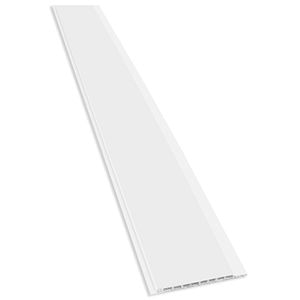 Lambriu, PVC, alb, 300 x 10.5 cm x 8 mm, acoperire 3 mp • Vilo Zip Top 105