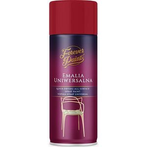 Spray vopsea email universala Forever Paints, rosu rubiniu lucios (RAL 3003), 400 ml