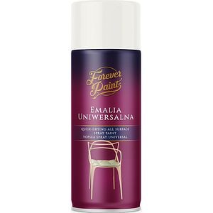Spray vopsea email universala Forever Paints, alb pur lucios (RAL 9010), 400 ml