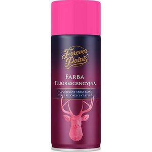 Spray vopsea fluorescenta Forever Paints, roz mat, 400 ml