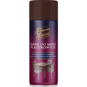 Spray vopsea pentru mobilier din plastic Forever Paints, maro mat, 400 ml