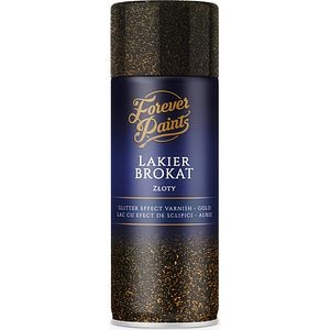 Spray lac cu efect glitter Forever Paints, auriu, 400 ml