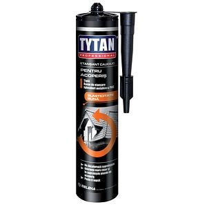 Etansant acoperis, cauciuc, Negru, Aplicare Pistol, 280 Ml  Tytan Professional 