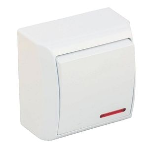 Intrerupator 1 modul, 10 A, 250 V, alb  Ospel Bis