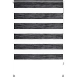 Rulou GARDINIA Smart D&N, semiopac, poliester, 72.5 x 140 cm, gri inchis