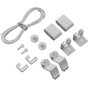 Set accesorii contra pendulare pentru rulouri si jaluzele GARDINIA, alb, 10 buc