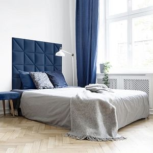 Panou tapitat, albastru, patrat, 30 x 30 cm