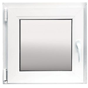 Fereastra termopan FENSTERWELT, PVC, 3 camere, 56 x 56 cm, deschidere batanta stanga, alb