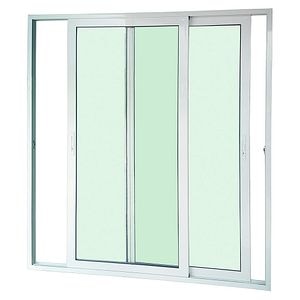 Usa termopan aluminiu interior/exterior, culisanta, cu geam, 1 C, alb, reversibila, simpla deschidere, 180 x 200 cm