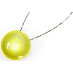 Magnet prindere draperie Pearls, rasina, 19 x 7 cm, verde