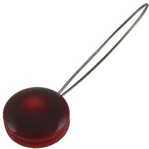 Magnet prindere draperie Pearls, rasina, 19 x 7 cm, rosu