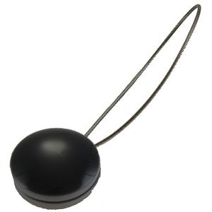 Magnet prindere draperie Pearls, rasina, 19 x 7 cm, gri