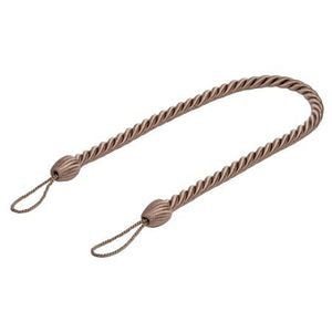 Snur prindere draperie, poliester, 57 x 1.3 cm, maro deschis