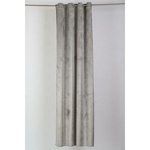 Draperie Oliva, inele, 140 x 260 cm, semiopac, gri deschis