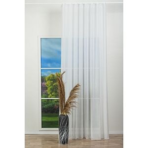 Perdea Toledo, rejansa, 140 x 260 cm, alb