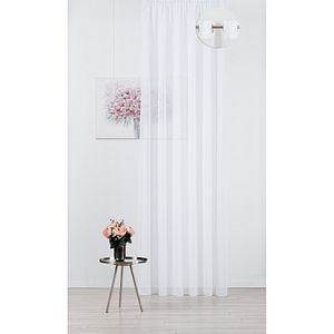 Perdea Desert, inele, 140 x 260 cm, alb