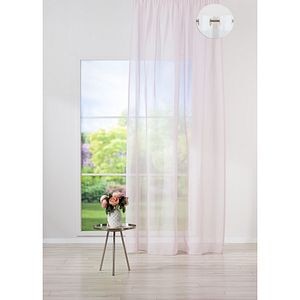 Perdea Desert, inele, 140 x 260 cm, roz