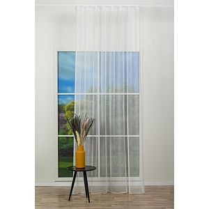 Perdea Valle, rejansa, 140 x 260 cm, alb