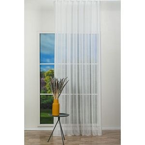 Perdea Kleo, rejansa, 140 x 260 cm, alb