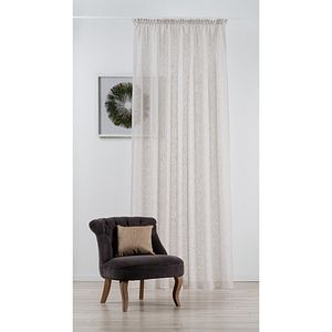 Perdea Portimao, inele, 140 x 255 cm, bej