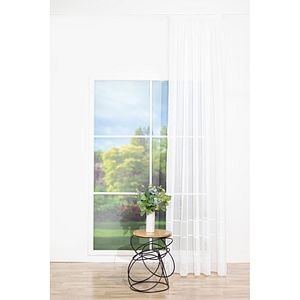 Perdea Missie, rejansa, 140 x 260 cm, crem