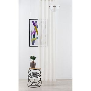 Perdea Sumo, inele, 140 x 255 cm, crem