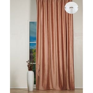 Draperie Adige, inele, 140 x 260 cm, semiopac, roz