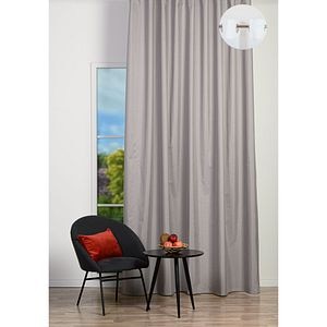 Draperie Jeff, inele, 140 x 260 cm, opac, cappuccino