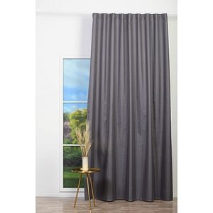 Draperie Jeff, inele, 140 x 260 cm, opac, gri