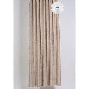 Draperie Magnolia, inele, 140 x 260 cm, semiopac, nisip