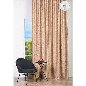 Draperie Bacio, inele, 140 x 260 cm, semiopac, crem