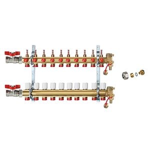 Kit distribuitor incalzire in pardoseala Giacomini, fara grup de pompare, 10 circuite