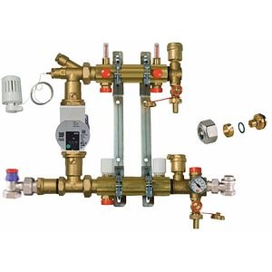 Kit distribuitor incalzire in pardoseala Giacomini, cu grup de pompare, 2 circuite