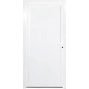 Usa exterior REHAU, fara geam, 5 camere, dreapta, PVC, 88 x 198 cm, alb
