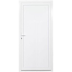 Usa exterior REHAU, fara geam, 5 camere, stanga, PVC, 98 x 198 cm, alb
