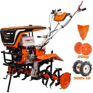 Motocultor pe benzina Ruris 915K, 15CP, 420CC, latime de lucru 75-110 cm, accesorii
