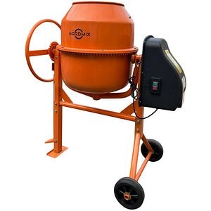 Betoniera Hardmix, 120 l, 550 W, pinion si coarana fonta
