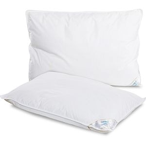 Set 2 perne HOME STILL, bumbac, 50 x 70 cm, alb