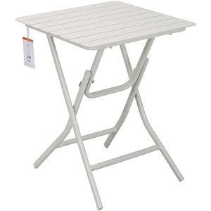 Masa terasa Bucket, 4 locuri, aluminiu, 60 x 60 cm, maro