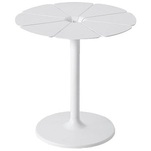 Masa terasa LIVINTWIST Flo, aluminiu, 49 x 50 cm, ivoire