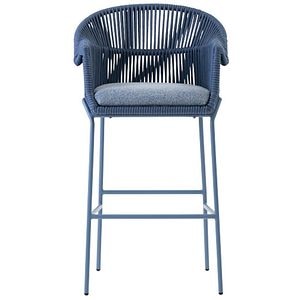 Scaun bar LIVINTWIST Scala15, 57.5 x 109.5 x 10 cm, albastru