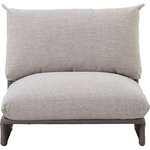 Canapea terasa LIVINTWIST Cross 3, aluminiu, 93 x 92 x 70 cm, maro taupe