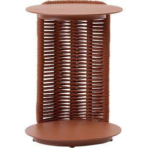 Masa terasa LIVINTWIST Cross 7, aluminiu, 36 x 39 x 51 cm, portocaliu