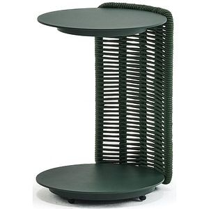 Masa terasa LIVINTWIST Cross 11, aluminiu, 36 x 39 x 51 cm, verde