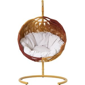 Fotoliu balansoar LIVINTWIST Boho, aluminiu, 220 x 81.5 x 82.5 cm, aramiu