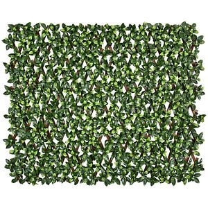 Panou gard Gardenia Leaves, 180 x 90 cm, verde-maro