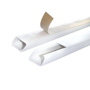 Canal cablu cu banda adeziva, 12 x 12 x 2000 mm, alb 
