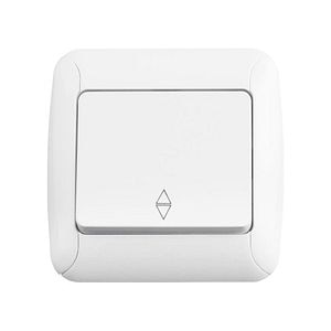 Intrerupator scara simplu, 10 A, 220 V, alb • Gunsan