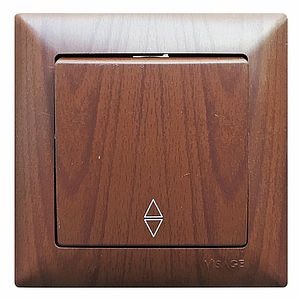 Intrerupator scara, 10 A, 220 V, wenge • Gunsan Visage